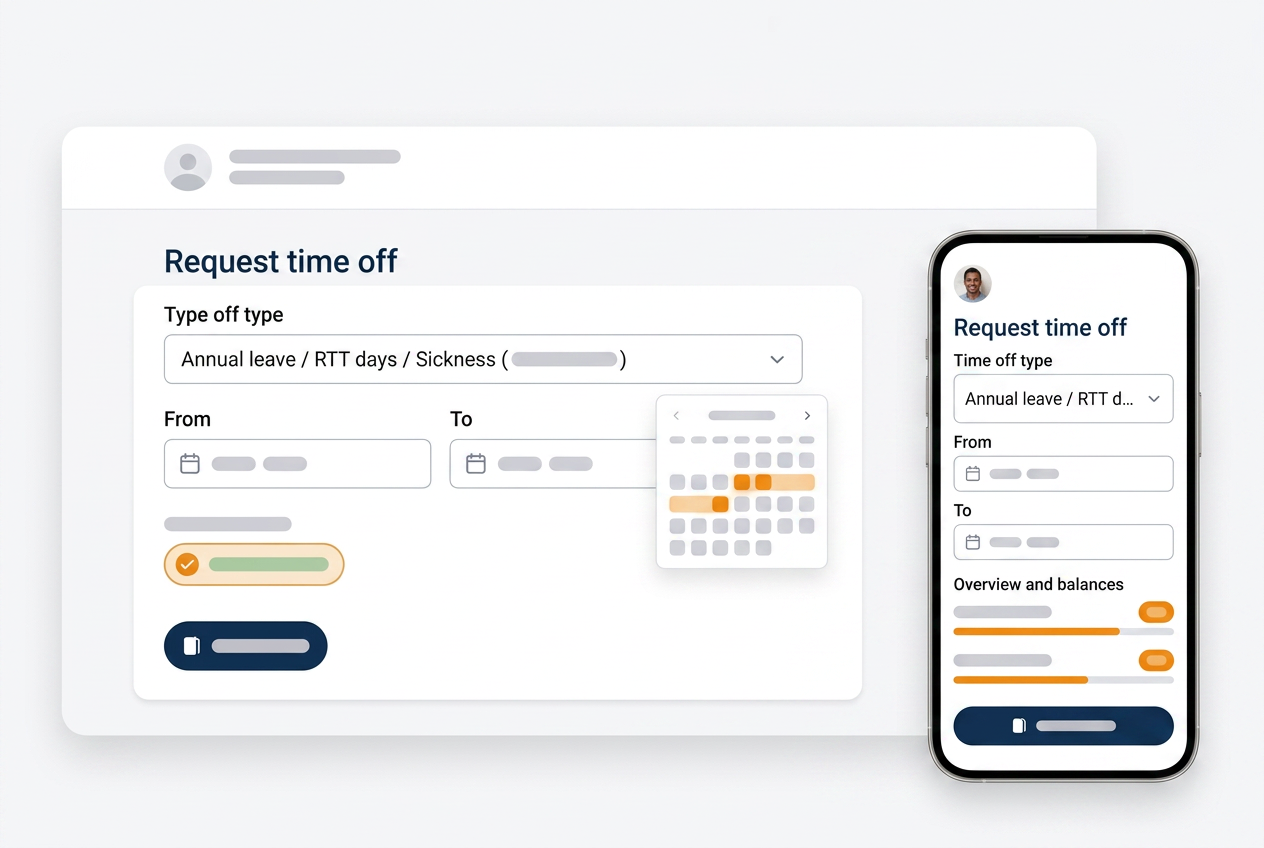 Leave request via application
